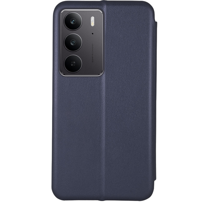 Фото Кожаный чехол-книжка Classy для Realme C75 / C75x (Темно-синий) на vchehle.ua