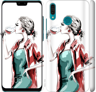 

Чохол Дівчина з келихом на Huawei Y9 2019 841785
