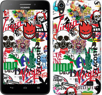 

Чехол Many different logos для Huawei G620S 638149