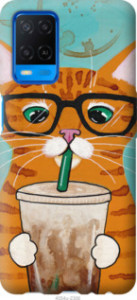 Чехол Зеленоглазый кот в очках для Oppo A54