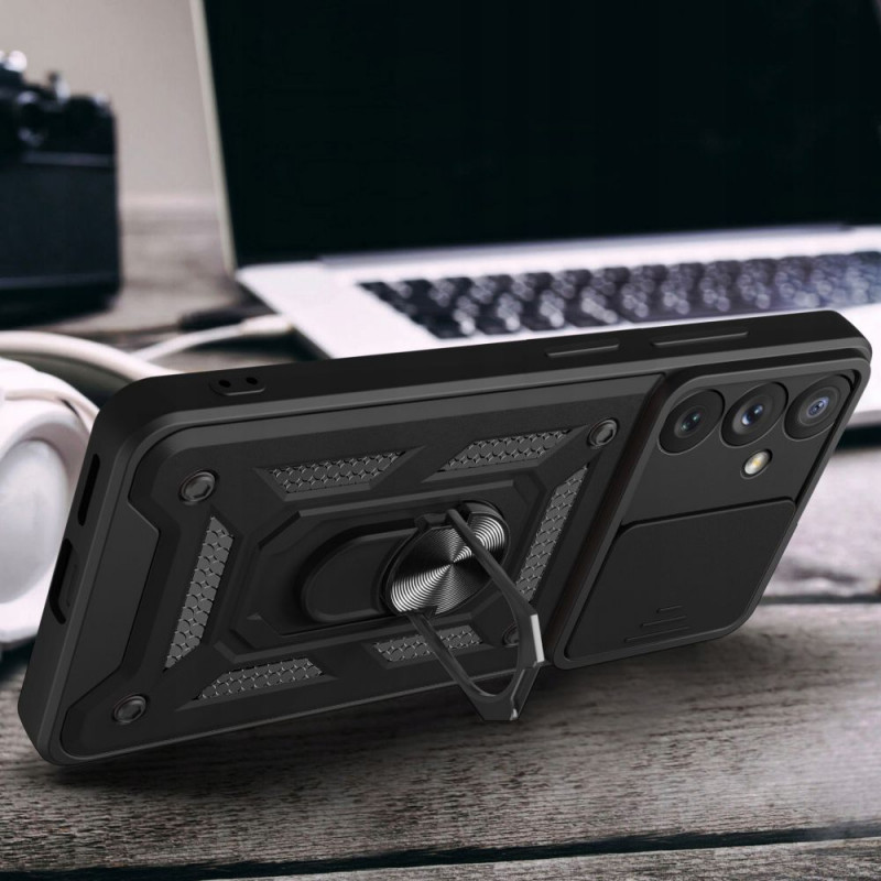 Фото Ударостійкий чохол Camshield Serge Ring на Samsung Galaxy S24 (Черный) на vchehle.ua