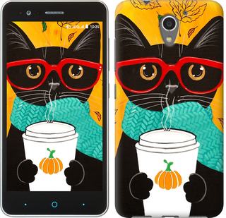 

Чохол Осінній кіт на ZTE A510 639961