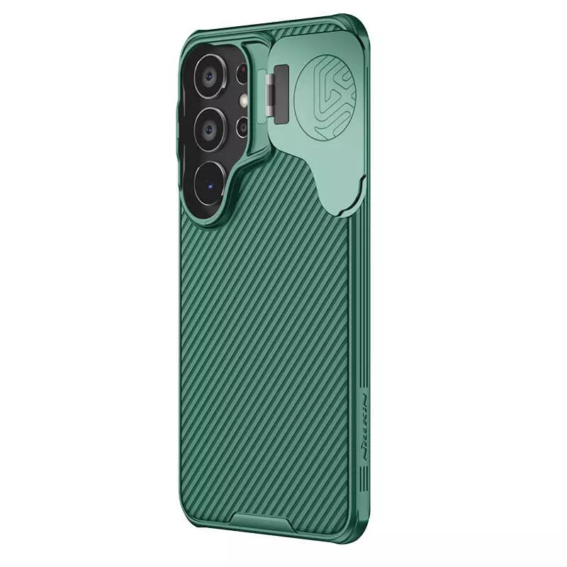 Фото Карбонова накладка Nillkin Camshield Prop на Samsung Galaxy S24 (Deep Green) в маназині vchehle.ua