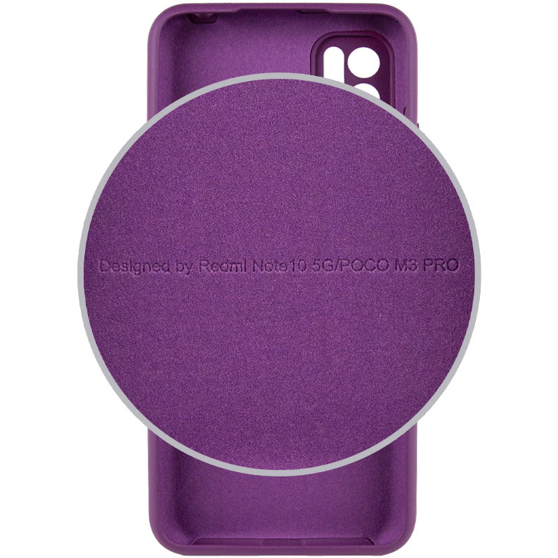 Фото Чехол Silicone Cover Full Camera (AA) для Xiaomi Redmi Note 10 5G / Poco M3 Pro (Фиолетовый / Grape) в магазине vchehle.ua