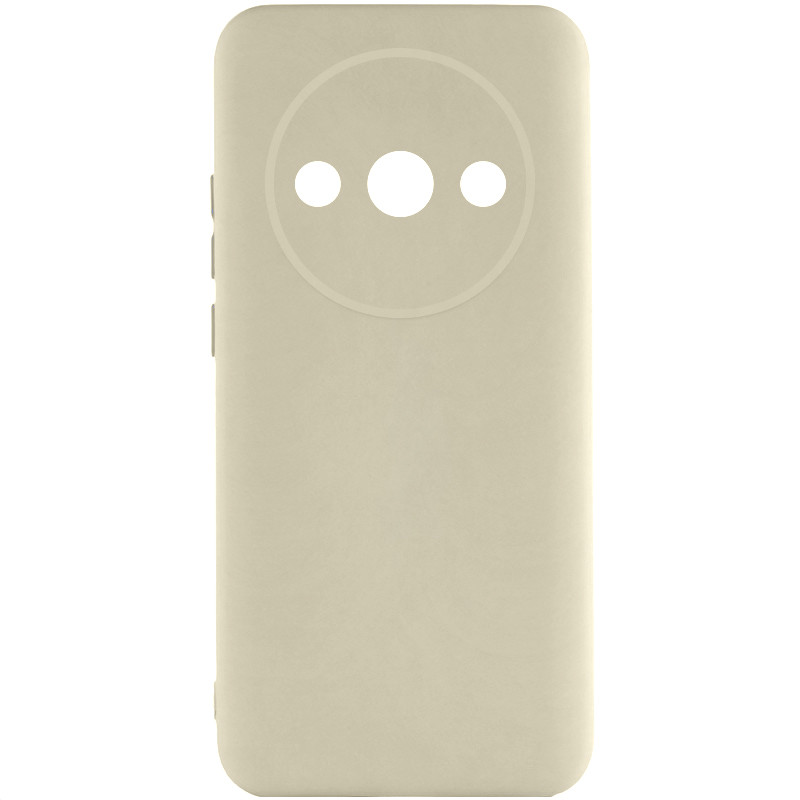 Чехол TPU GETMAN Liquid Silk Full Camera для Xiaomi Redmi A3 (Песочный / Sand)