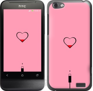 

Чохол Підзарядка сердца1 на HTC One V t320e 730086