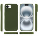 Фото Чехол Silicone Case Full Protective (AA) NO LOGO для Apple iPhone 16e (6.1") (Зеленый / Dark Olive) на vchehle.ua