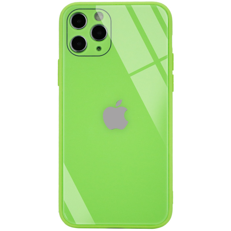 

TPU+Glass чехол GLOSSY Logo Full camera (opp) для Apple iPhone 11 Pro (5.8") (Салатовый) 1096283