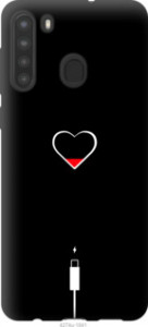 Чехол Подзарядка сердца для Samsung Galaxy A21