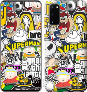

Чехол Popular logos для Samsung Galaxy S20 878053