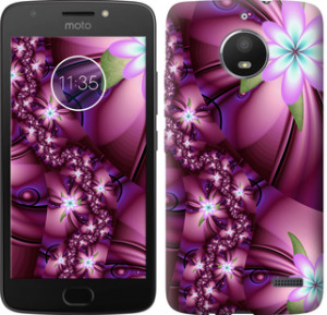 Чехол Цветочная мозаика для Motorola Moto E4