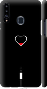 Чехол Подзарядка сердца для Samsung Galaxy A20s A207F