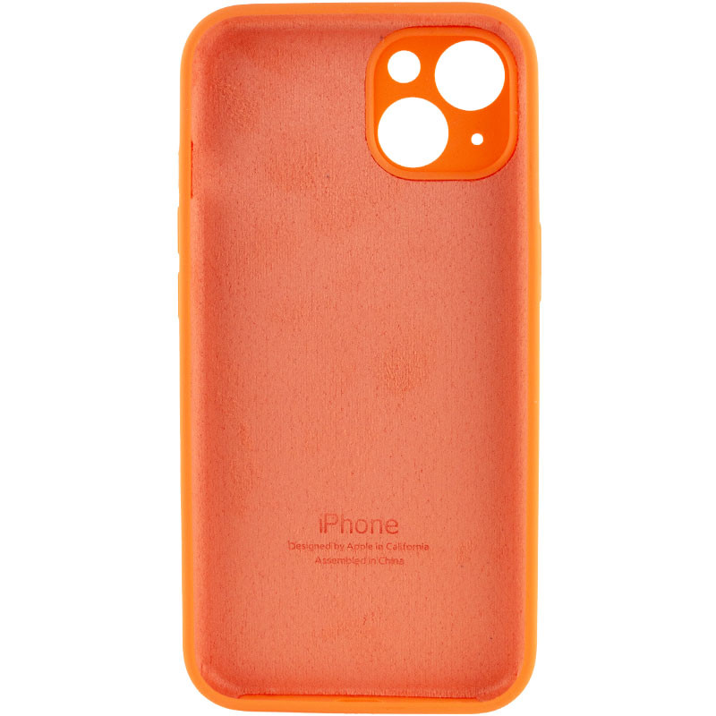 Фото Чехол Silicone Case Full Camera Protective (AA) для Apple iPhone 14 Plus (6.7") (Оранжевый / Kumquat) на vchehle.ua