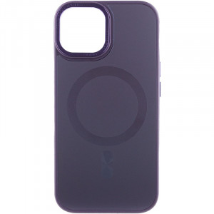 Чохол TPU+Glass Sapphire Midnight Open Camera with Magnetic Safe на Apple iPhone 15 (6.1")