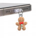 Заглушка силіконова Type-C з підвіскою IP44 (Gingerbread man)