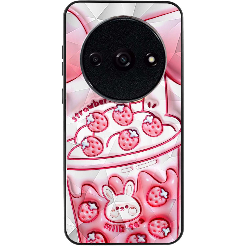 Фото TPU+PC чехол Prisma Fluffie для Xiaomi Redmi A3 / Poco C61 (Strawberry) на vchehle.ua