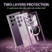 Фото TPU чохол Delight case with Magnetic Safe з захисними лінзами на камеру на Samsung Galaxy S25 Ultra (Фіолетовий / Deep Purple) на vchehle.ua