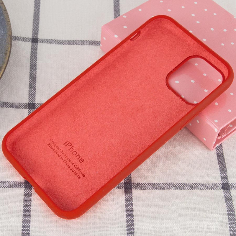 Фото Чехол Silicone Case Full Protective (AA) для Apple iPhone 11 (6.1") (Красный / Dark Red) в магазине vchehle.ua