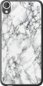 Чехол Мрамор белый для HTC Desire 820