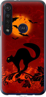 

Чехол Чёрная кошка под луной для Motorola G8 Plus 1422573
