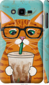 Чохол Зеленоокий кіт в окулярах на Samsung Galaxy J7 Neo J701F