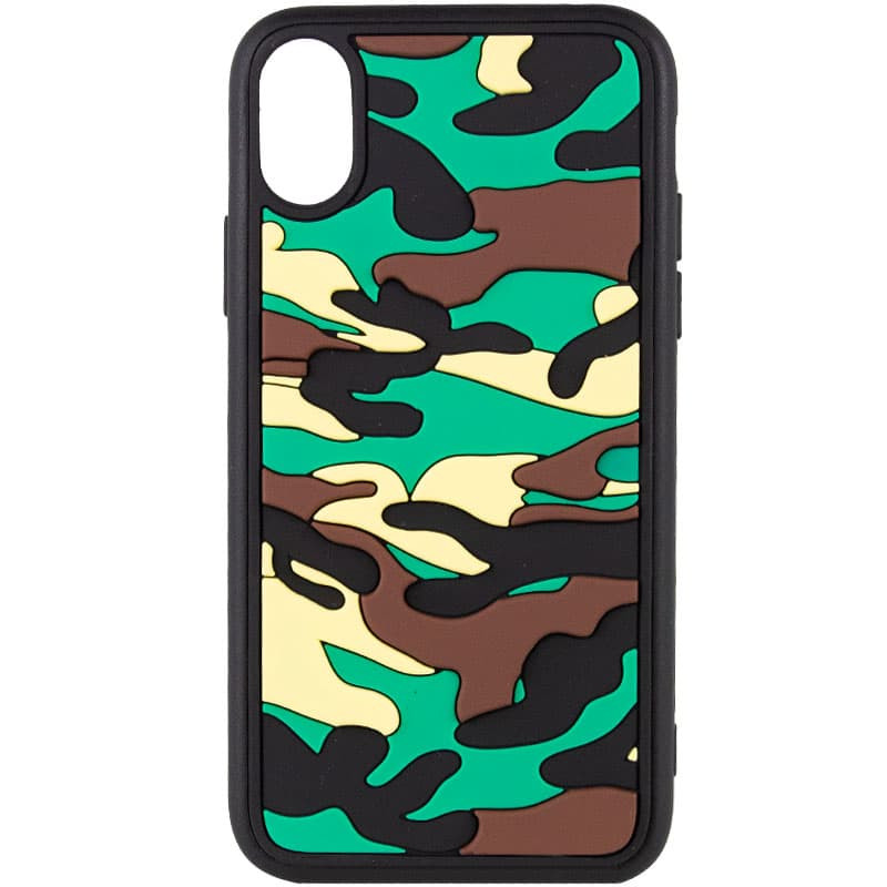 Чехол TPU+PC Army Collection для Apple iPhone XS Max (6.5") (Зеленый)