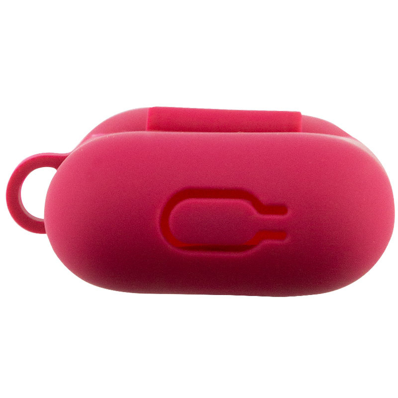 Купить Силиконовый футляр New с карабином для наушников Airpods 1/2 (Красный / Rose Red) на vchehle.ua