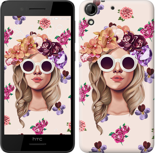 

Чехол Девушка с цветами v2 для HTC Desire 728G 190231