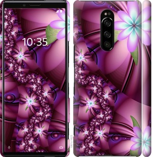 Чехол Цветочная мозаика для Sony Xperia XZ4