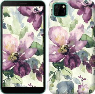 

Чохол Квіти аквареллю на Huawei Y5p 936008