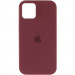 Фото Чохол Silicone Case Full Protective (AA) with Magnetic Safe на Apple iPhone 11 Pro Max (6.5") (Бордовий / Plum) на vchehle.ua