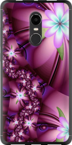 Чехол Цветочная мозаика для Xiaomi Redmi Note 4 (Snapdragon)