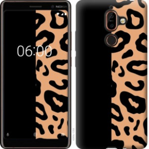 Чехол Пятна леопарда для Nokia 7 Plus