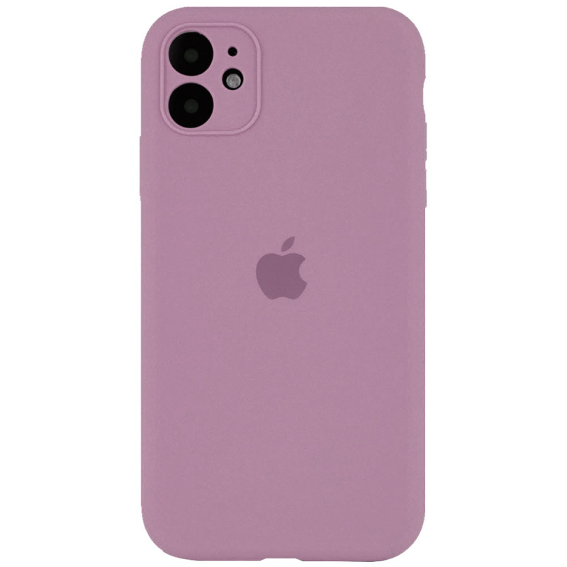 Чохол Silicone Case Full Camera Protective (AA) на Apple iPhone 12 (6.1") (Ліловий / Lilac Pride)