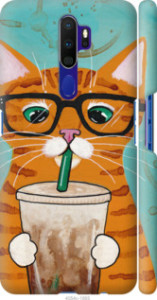 Чехол Зеленоглазый кот в очках для Oppo A9 (2020)