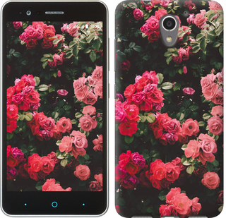 

Чехол Куст с розами для ZTE A510 639542