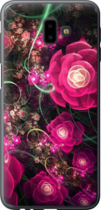 Чехол Абстрактные цветы 3 для Samsung Galaxy J6 Plus 2018