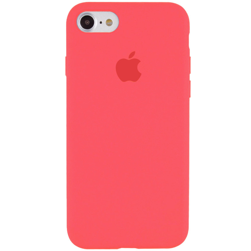 Чохол Silicone Case Full Protective (AA) на Apple iPhone 6/6s (4.7") (Кавуновий / Watermelon red)