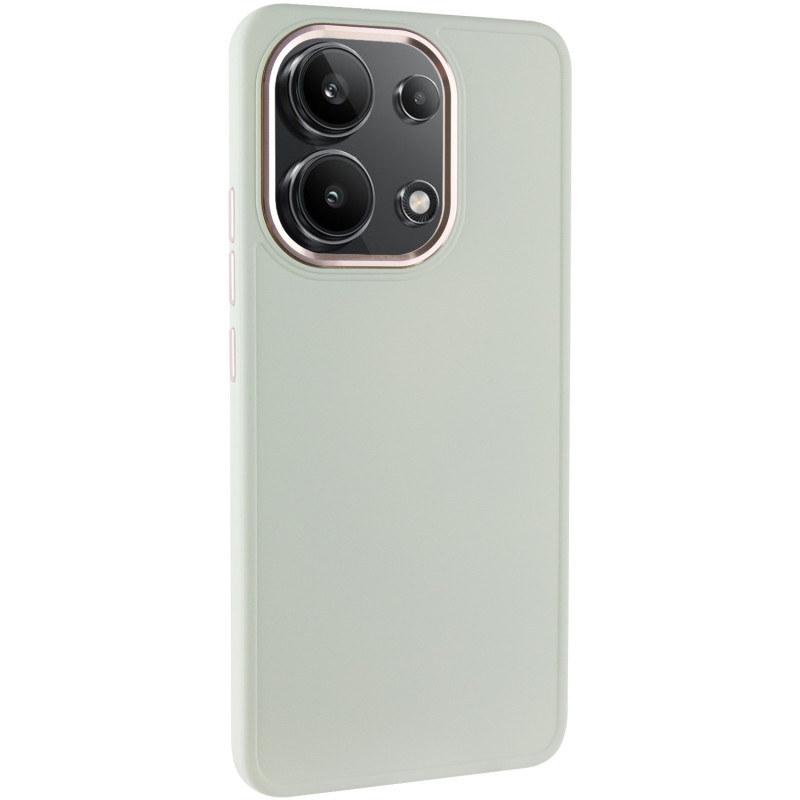 TPU чехол Bonbon Metal Style для Xiaomi Redmi Note 13 Pro 4G / Poco M6 Pro 4G (Белый / White)