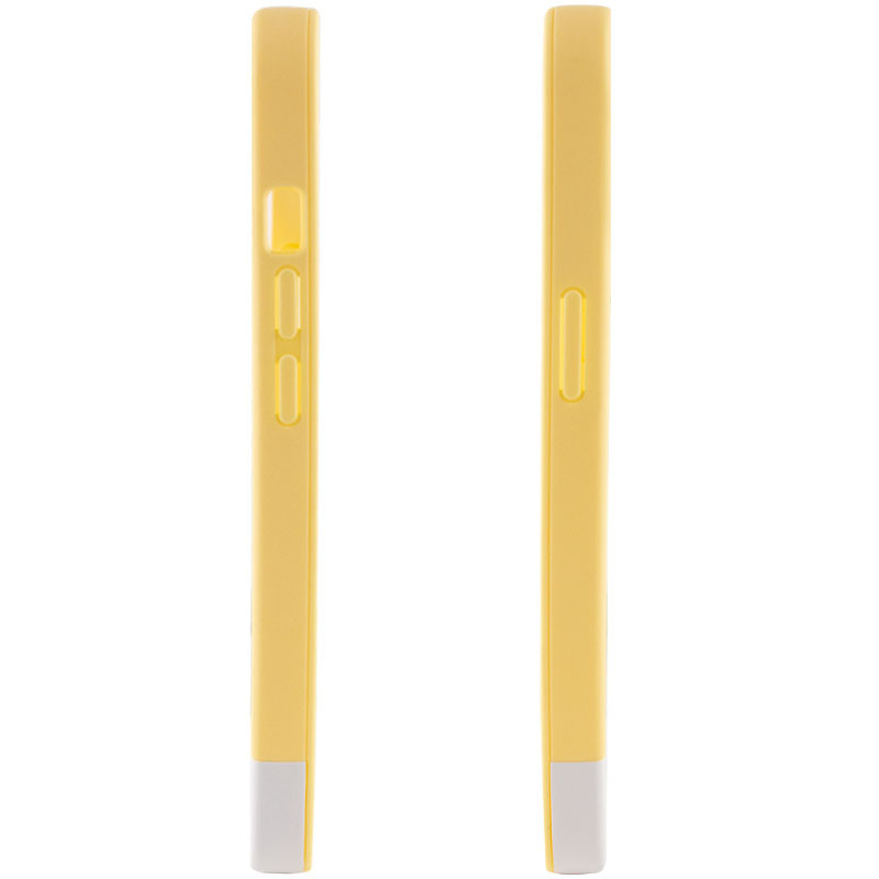 Чохол TPU+PC Bichromatic на Apple iPhone X / XS (5.8") (Creamy-yellow / White) в магазині vchehle.ua