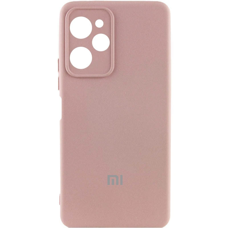 Чохол Silicone Cover Lakshmi Full Camera (AA) with logo на Xiaomi Poco X5 Pro 5G (Рожевий / Pink Sand)