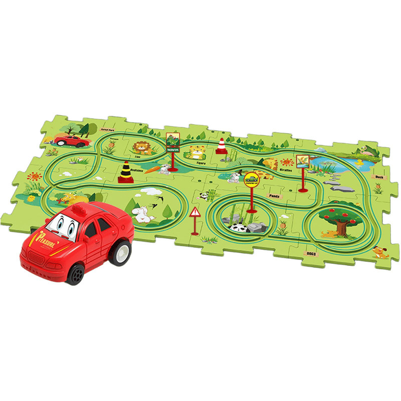 Розвиваюча іграшка-пазл SHT 1103B Forest Park (25pcs) (Green)