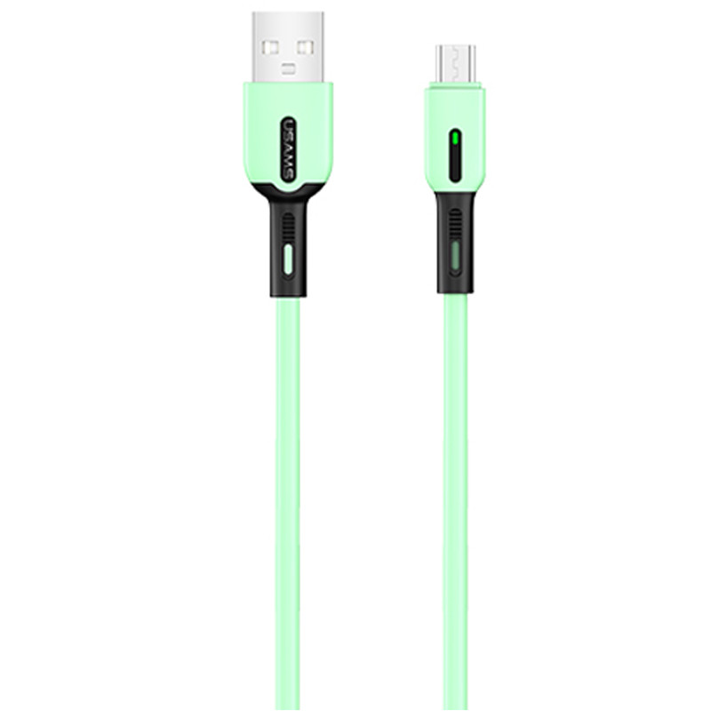 

Дата кабель Usams US-SJ432 U51 Silicone USB to Micro USB (1m) (М'ятний) 898211