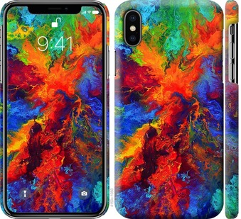 Чехол Акварель на холсте для iPhone X