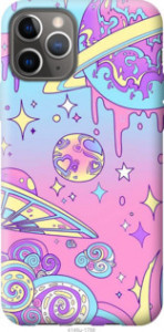 Чехол Розовая галактика для iPhone 12