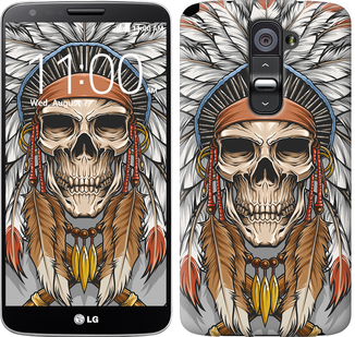 

Чехол Череп индейца для LG G2 641102