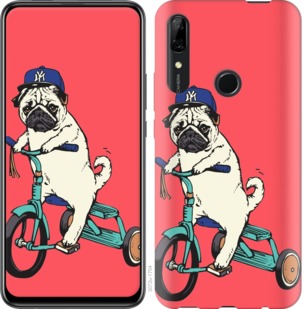 

Чохол Мопс на велосипеді на Huawei P Smart Z 741627
