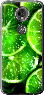 Чехол Зелёные дольки лимона для Motorola Moto E5 Plus