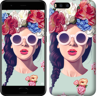 

Чохол Дівчина з квітами на Xiaomi Mi Note 3 428316