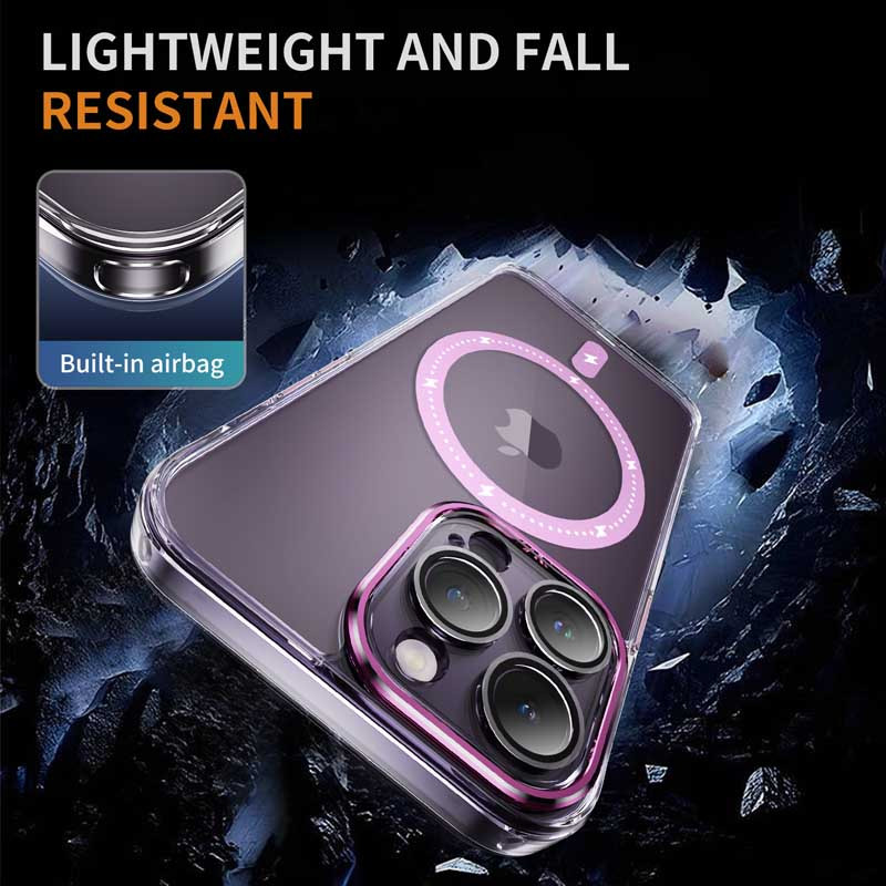 Заказать Чехол TPU+PC Colorful with Magnetic Safe для Apple iPhone 13 Pro Max (6.7") (Pink) на vchehle.ua